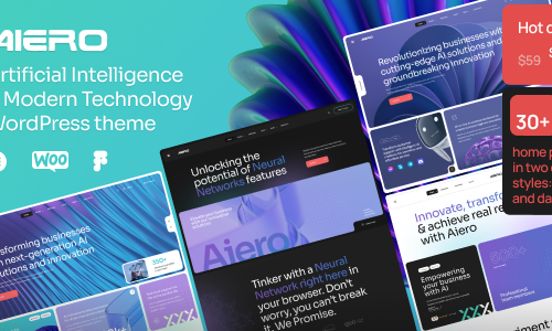Aiero | AI Agency & Technology WordPress Theme